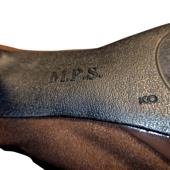 M.P.S. 9 Brown Women's Suede 4 Inch High Heel Ankle Boot Stiletto Shoes - Picture 4 of 7